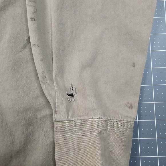 Remington Work Shirt Large Heavy Twill Grunge Biker Mechanic Utility Outdoor - Picture 11 of 14